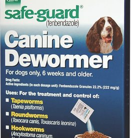 MERCK SAFEGUARD Canine Dewormer Dogs 2gm 20lb 8 dose