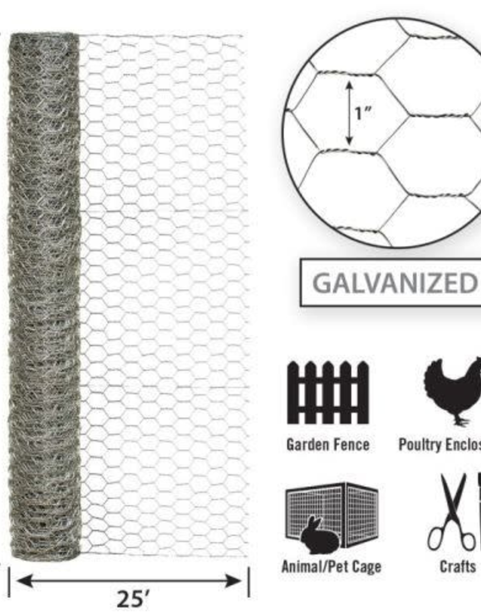 Grip-Rite 36x1x20GAx25ft  Poultry Netting