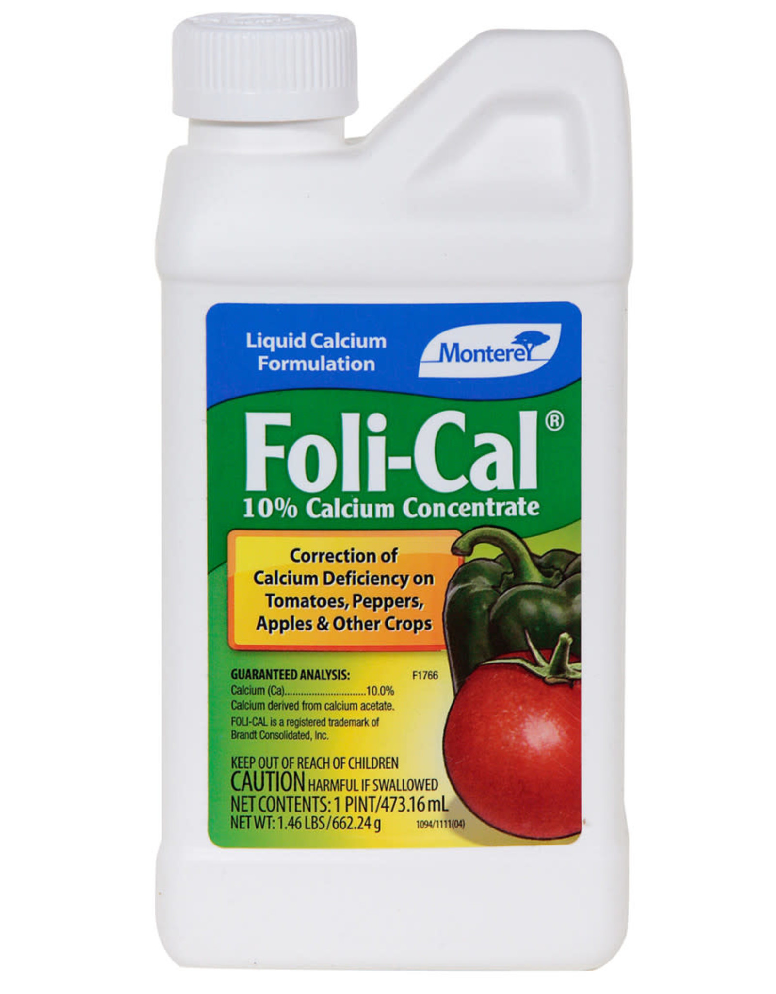 Monterey Foli-Cal 10% Liquid Calcium Concentrate 16 oz PT