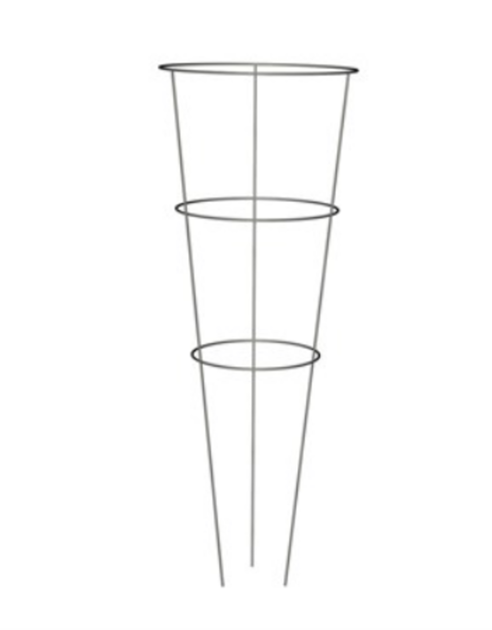 Panacea™ Tomato Cage  - Galvanized - 12in Diam x 33in H / 3 Rings x 3 Legs