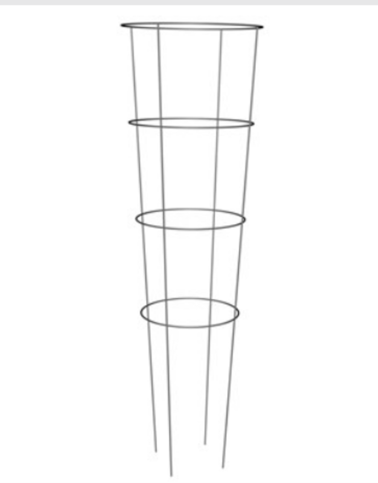 Panacea™ Tomato Cage  - Galvanized - 16in Diam x 54in H / 4 Rings x 4 Legs