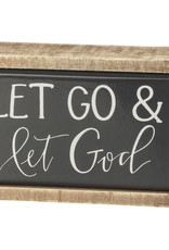 Box Sign Mini - Let Go & Let God