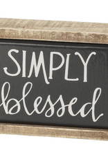 Box Sign Mini - Simply Blessed