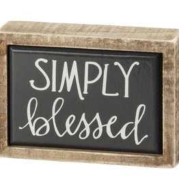 Box Sign Mini - Simply Blessed