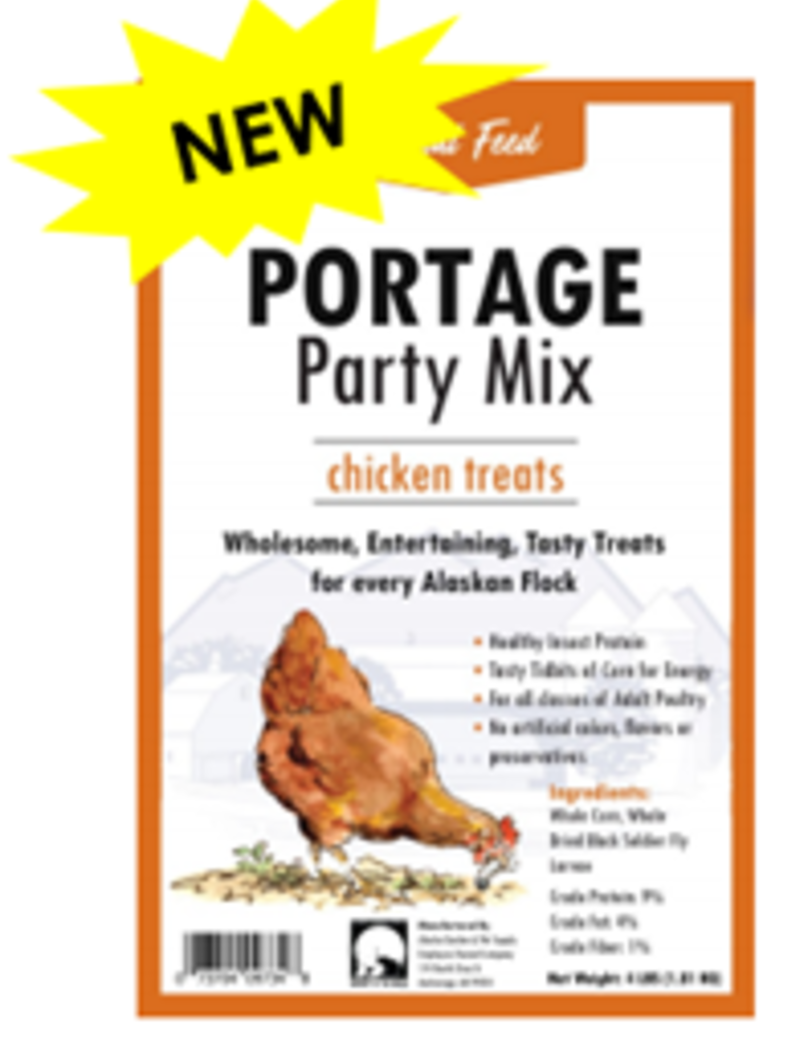 Alaska Mill and Feed Portage Party Mix Chicken Treats 4 lb AMF