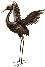 Regal Art Bronze Crane 44" - Wings Up
