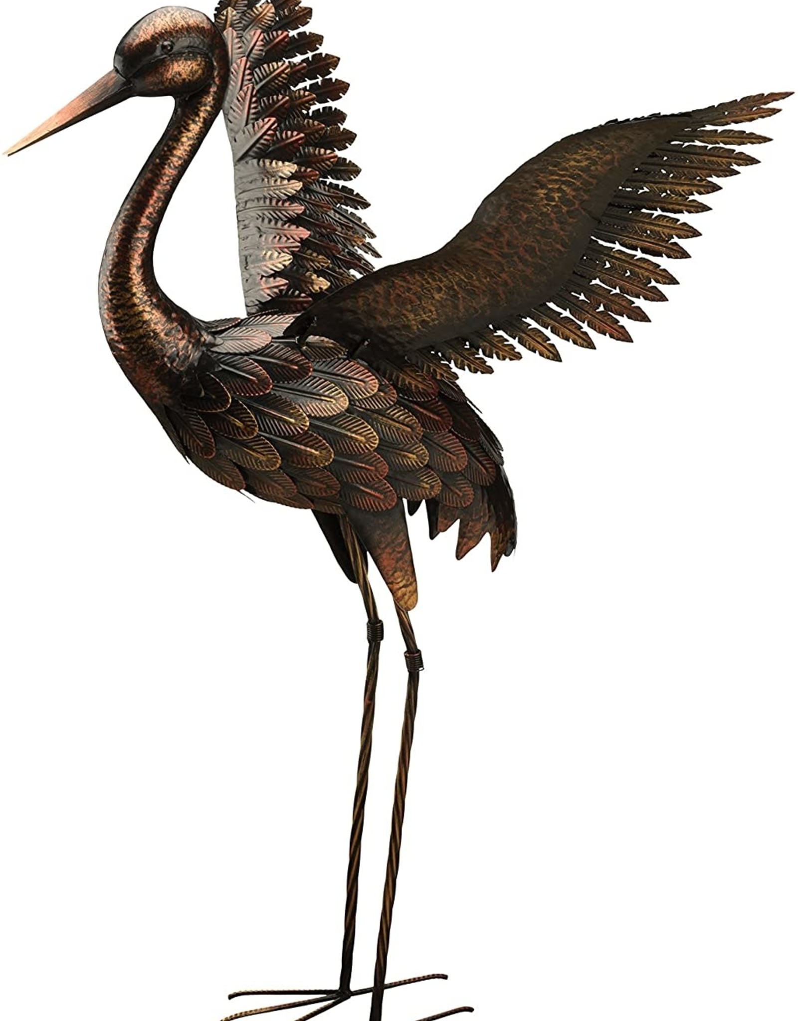 Regal Art Bronze Crane 44" - Wings Up