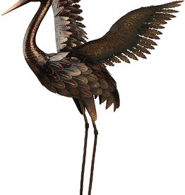 Regal Art Bronze Crane 44" - Wings Up