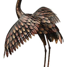 Regal Art Bronze Crane 41" - Wings Out
