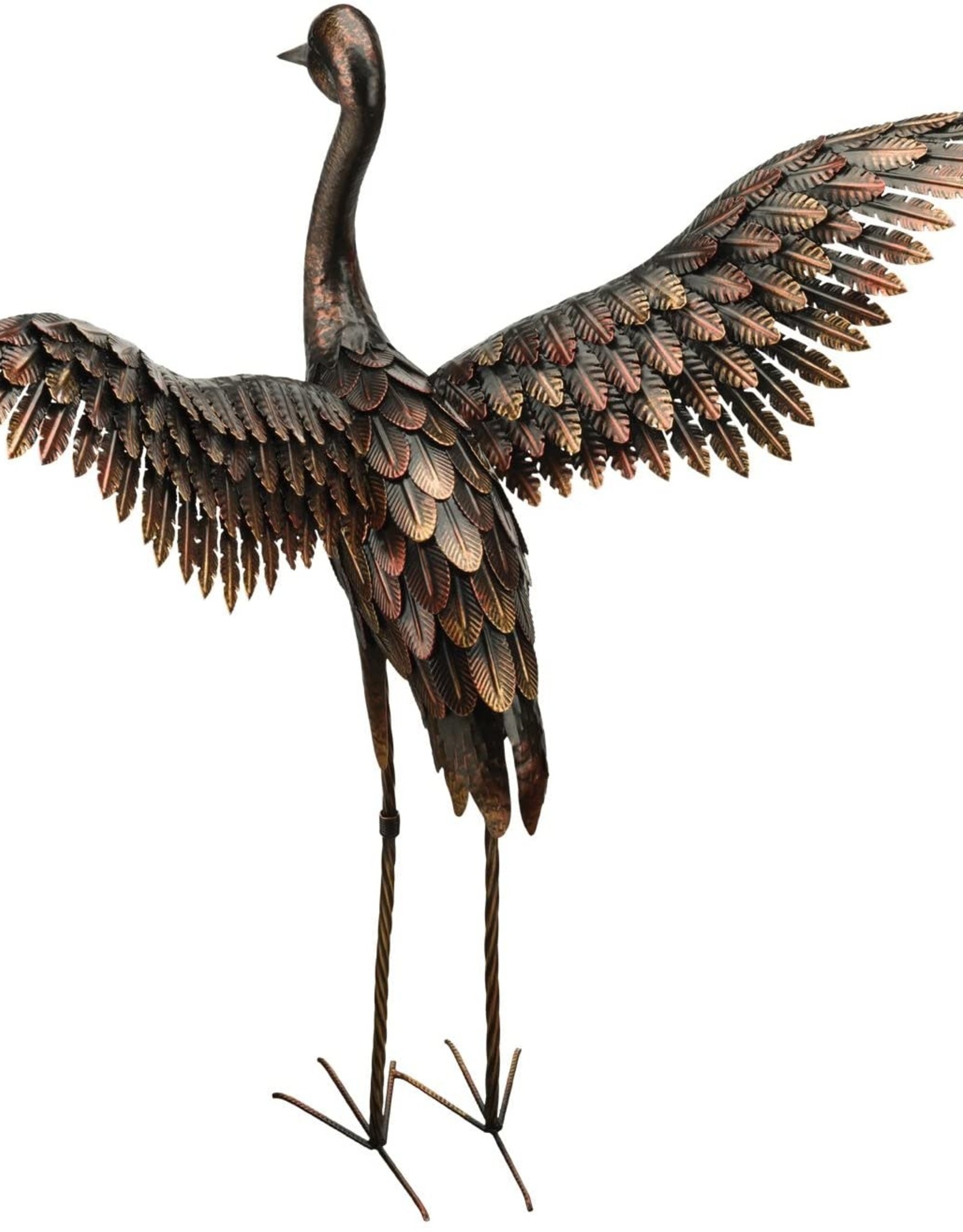 Regal Art Bronze Crane 44" - Wings Up