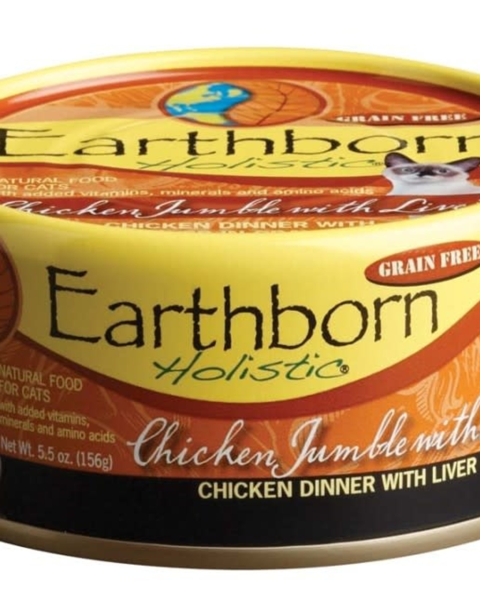 Venture Earthborn Holistic Grain Free Chicken Jumble with Liver Canned Cat Wet Food 5.5oz
