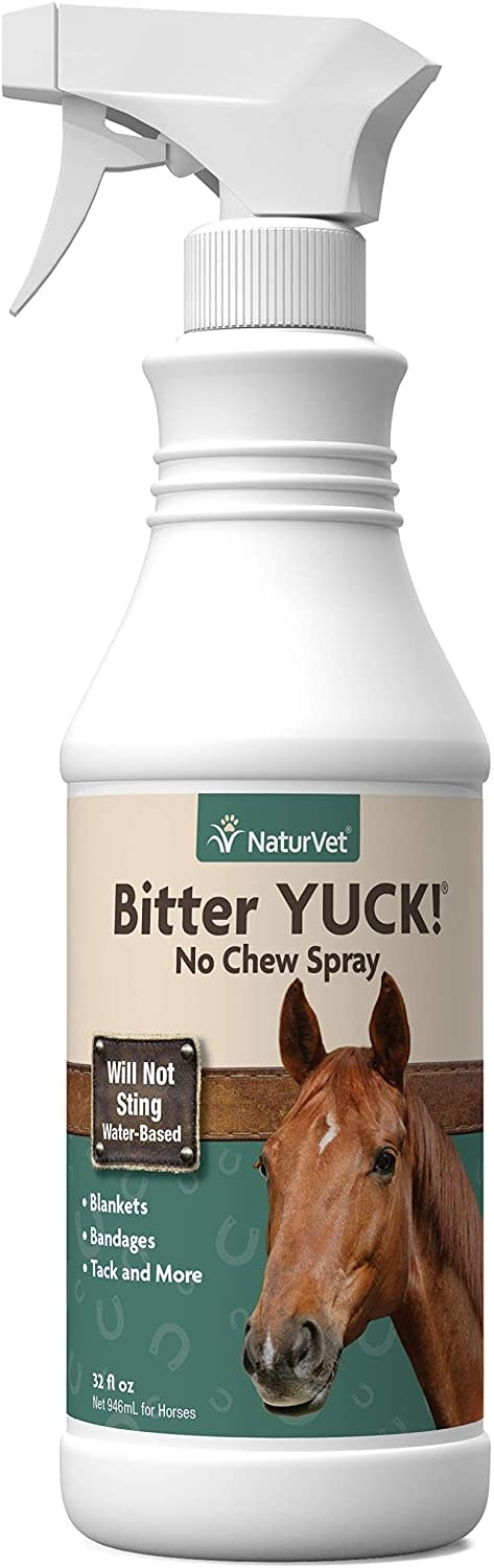 NATURVET Bitter YUCK No Chew Spray For Horses 32oz Wagon Wheel