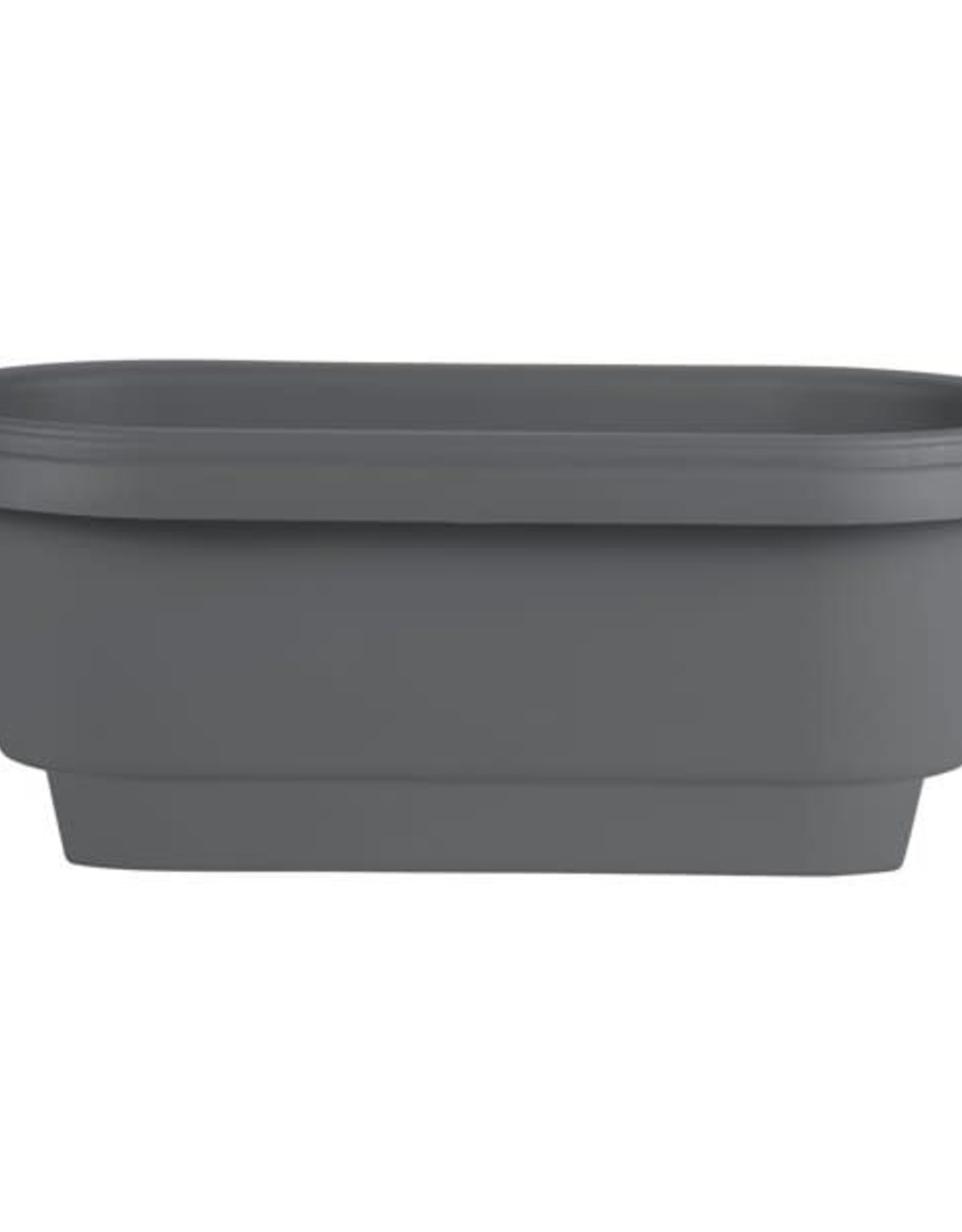 Bloem Deck Rail Planter Charcoal 24 in
