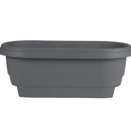 Bloem Deck Rail Planter Charcoal 24 in