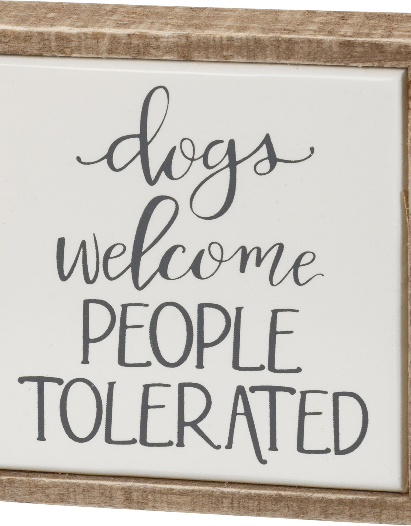 Box Sign Mini - Dogs Welcome