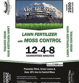 Alaska Mill and Feed Lawn Fertilizer Moss Out / Control 12-4-8-10%  Iron  Arctic Gro  20lb