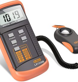 Dr.Meter 1330B-V Digital Illuminance/Light Meter, 0 - 200,000 Lux Luxmeter