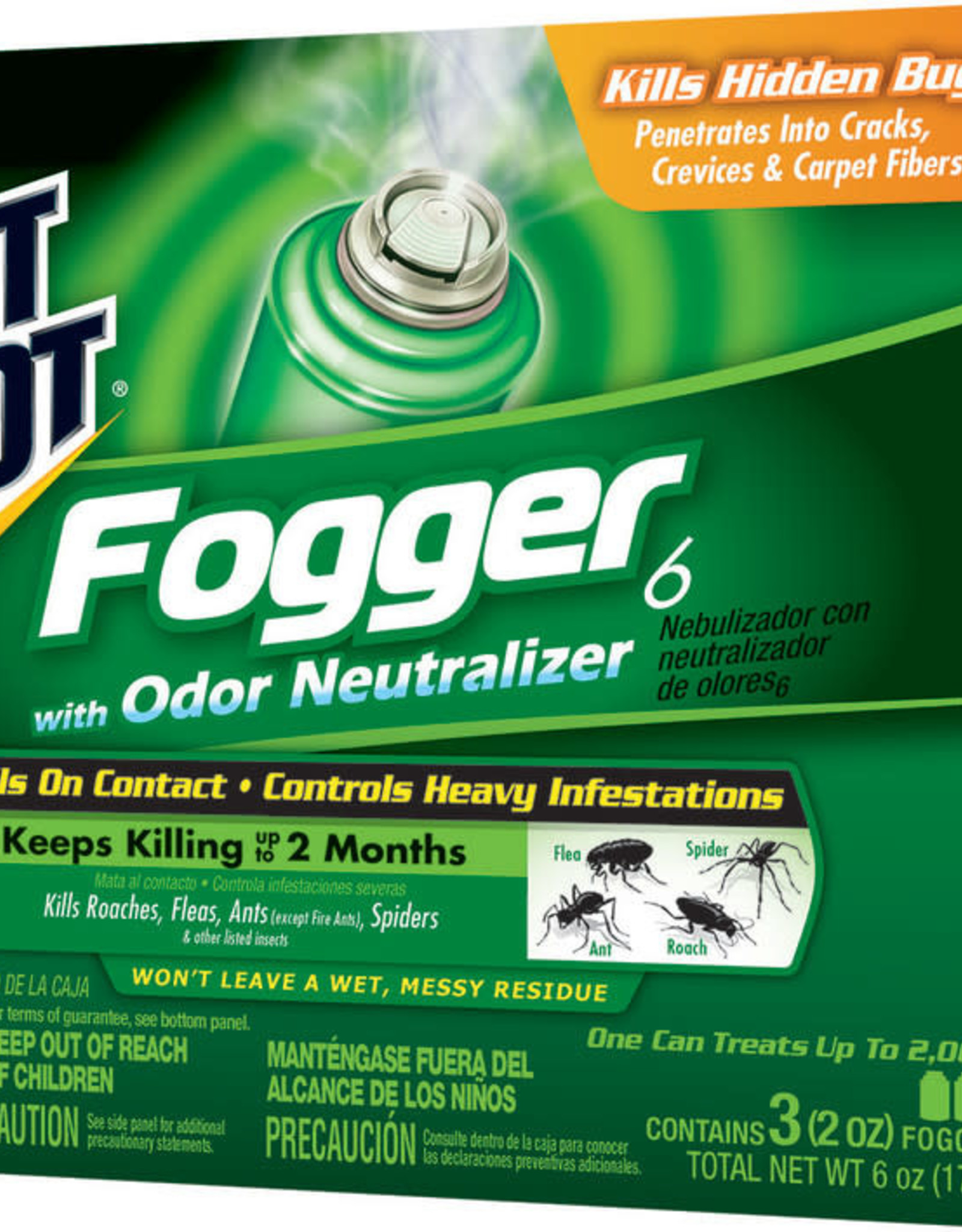 Hot Shot Fogger6 with Odor Neutralizer Indoor 3pk 2 oz