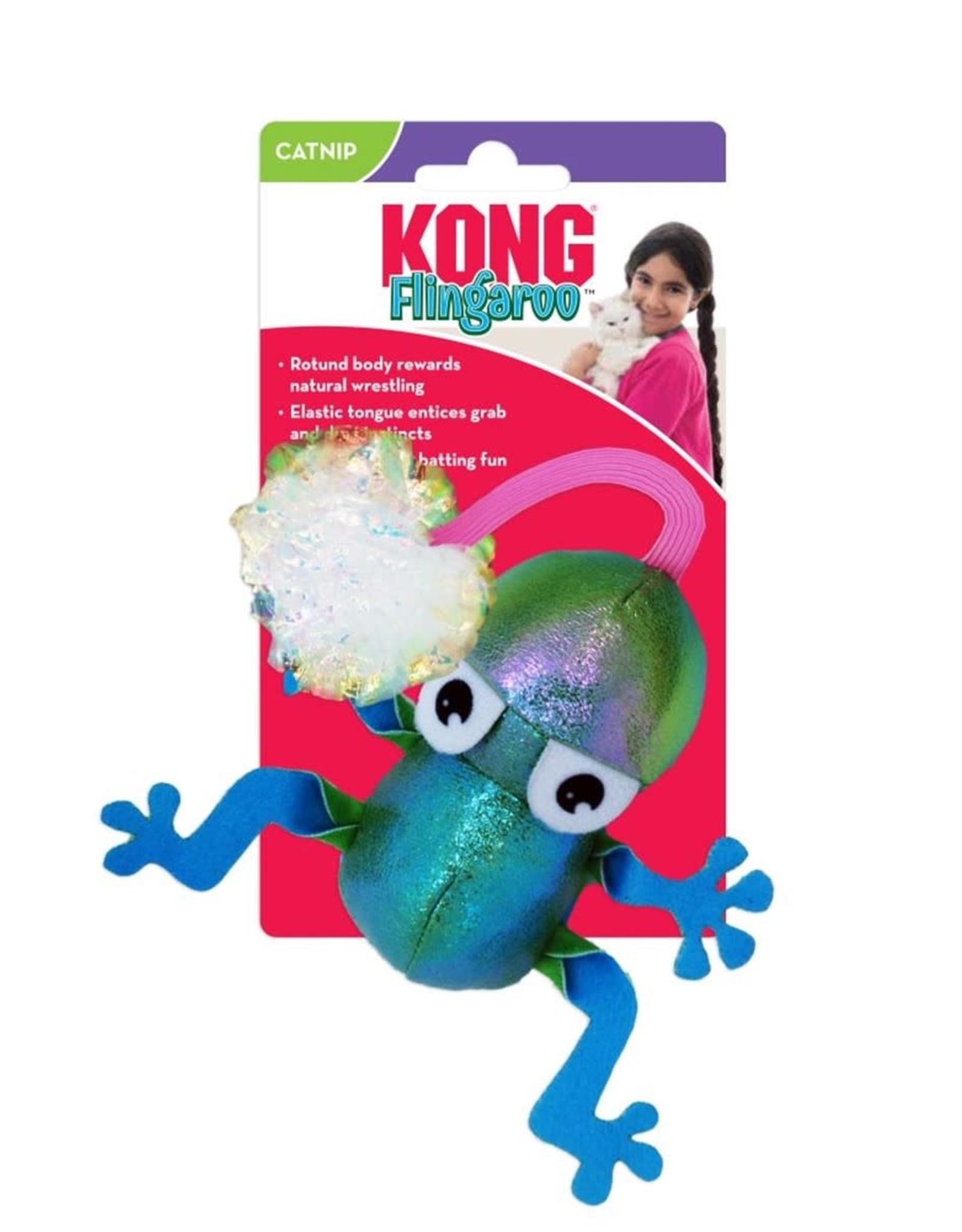 KONG COMPANY FLINGAROO FROG KONG DISC