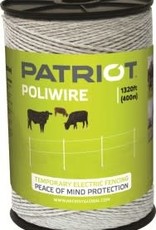 Patriot POLIWIRE Electric Fencing Wire WHITE 1320'