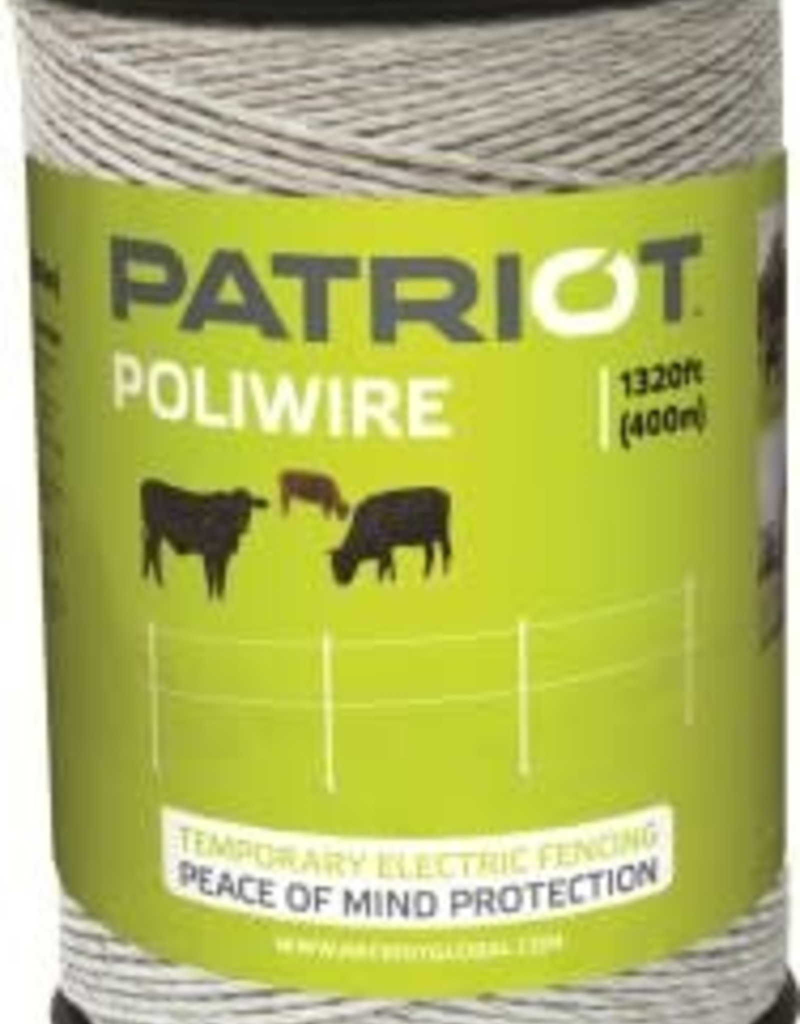 Patriot POLIWIRE Electric Fencing Wire WHITE 1320'
