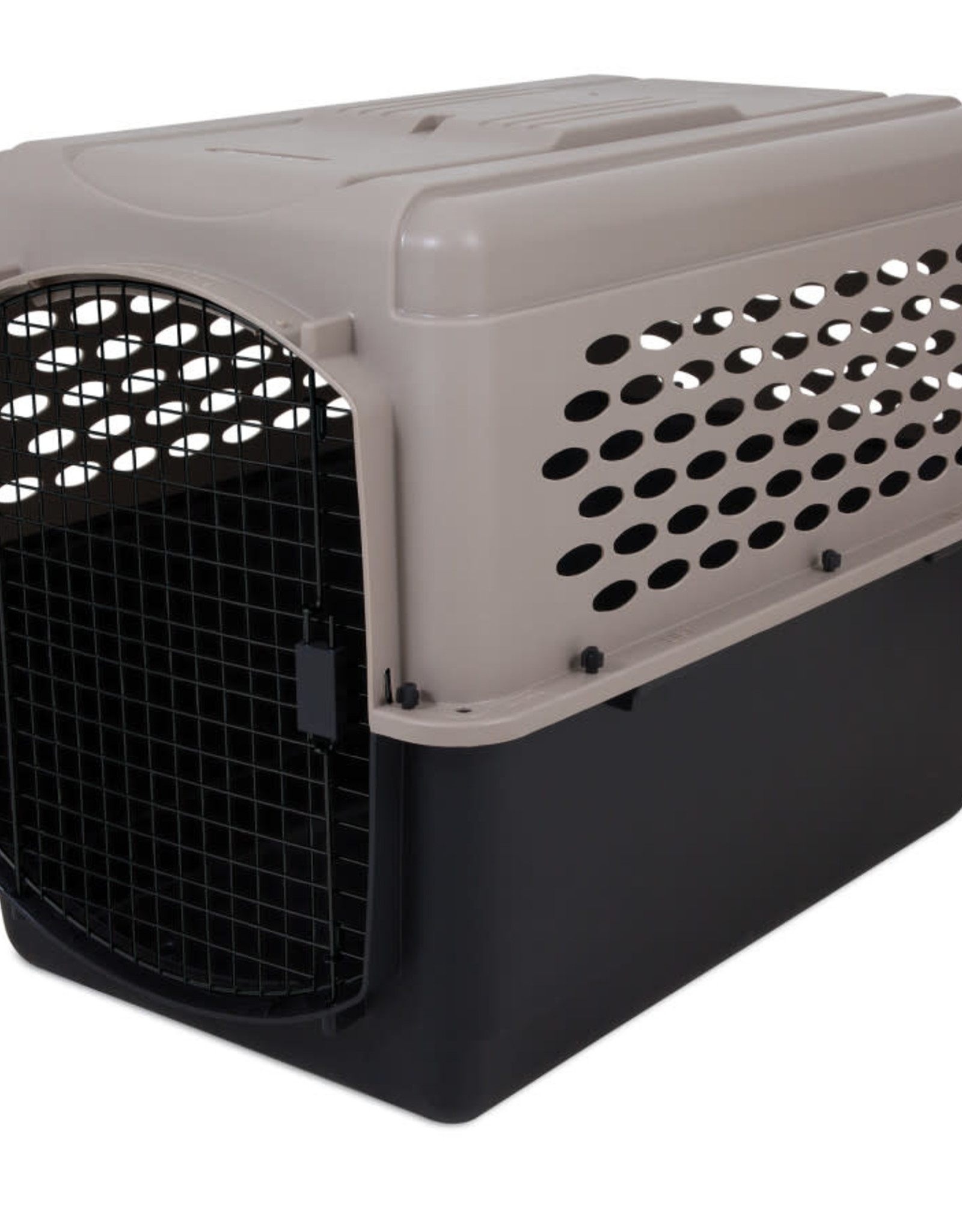 PETMATE INC Kennel 70-90 lb Vari Dog  Hard-Sided Taupe, Black 40 in