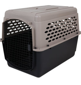 PETMATE INC Kennel 70-90 lb Vari Dog  Hard-Sided Taupe, Black 40 in