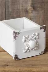White Drawer Container, Small 4" H x 5" W x 5.5" D