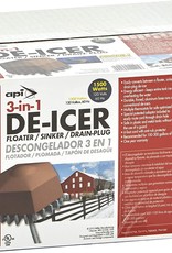 ALLIED API 3 in 1 Stock Tank De icer 3-in-1 De-Icer, 1500 Watt