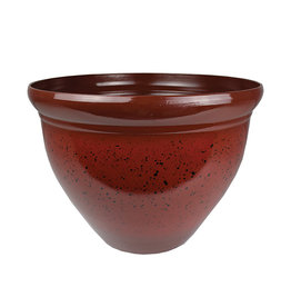 HC Co 12" Pizzazz Planter Warm Red