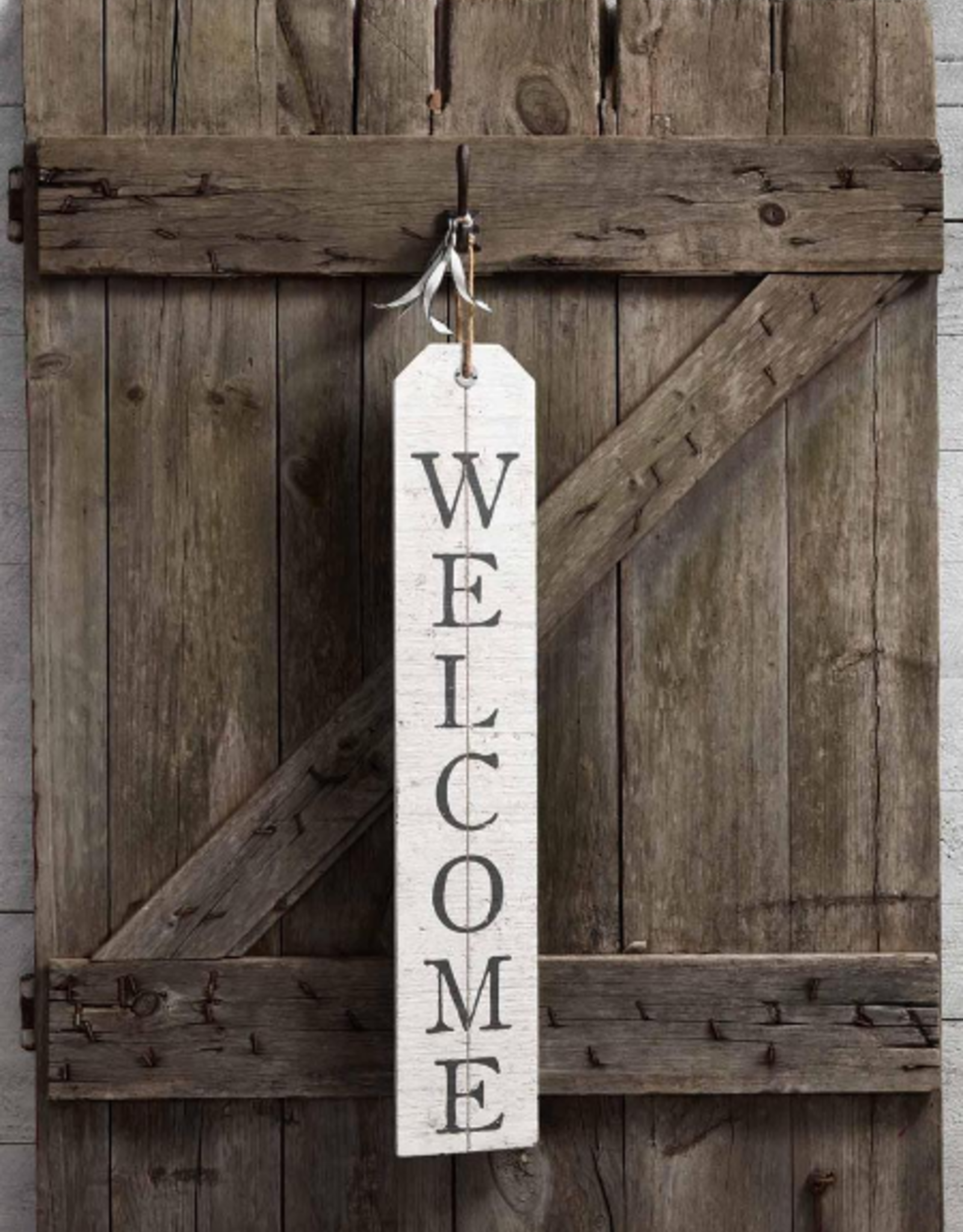 Christmas/Welcome Reversible Wood Sign