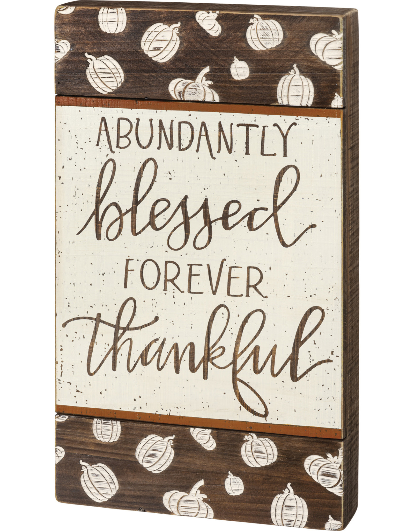 Box Sign - Abundantly Blessed