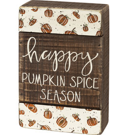 Box Sign - Happy Pumpkin Spice Season