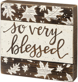 Box Sign - So Very Blessed