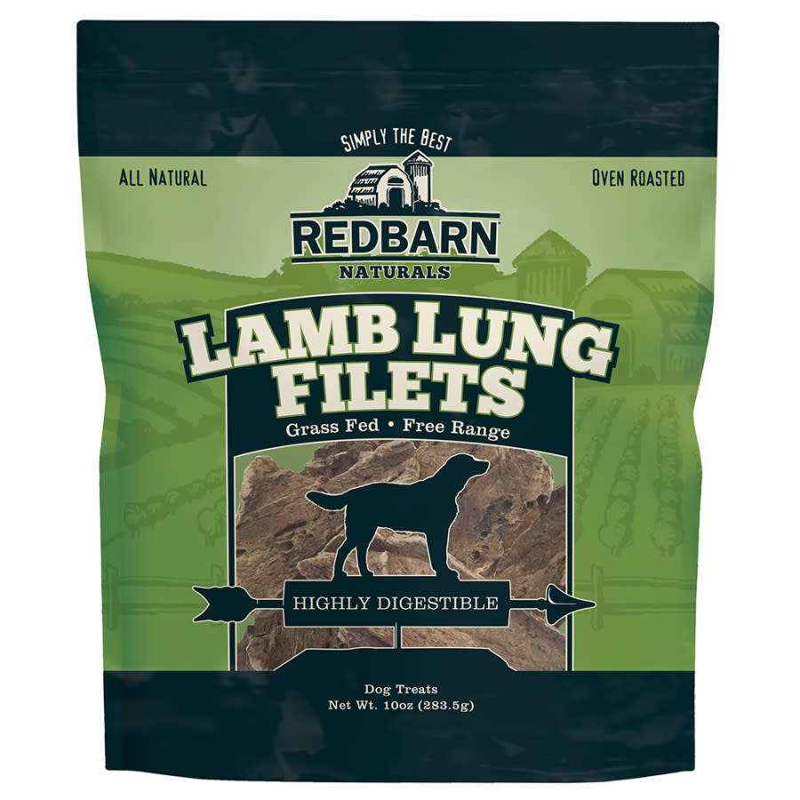 RB Lamb Lung Filets Dog Treat 10oz Wagon Wheel