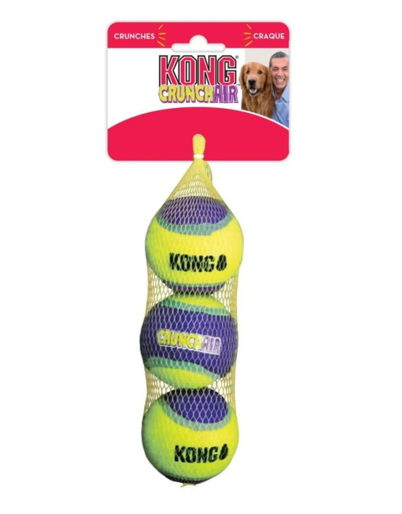 KONG COMPANY KONG Crunch Air Balls Dog Toy Purple