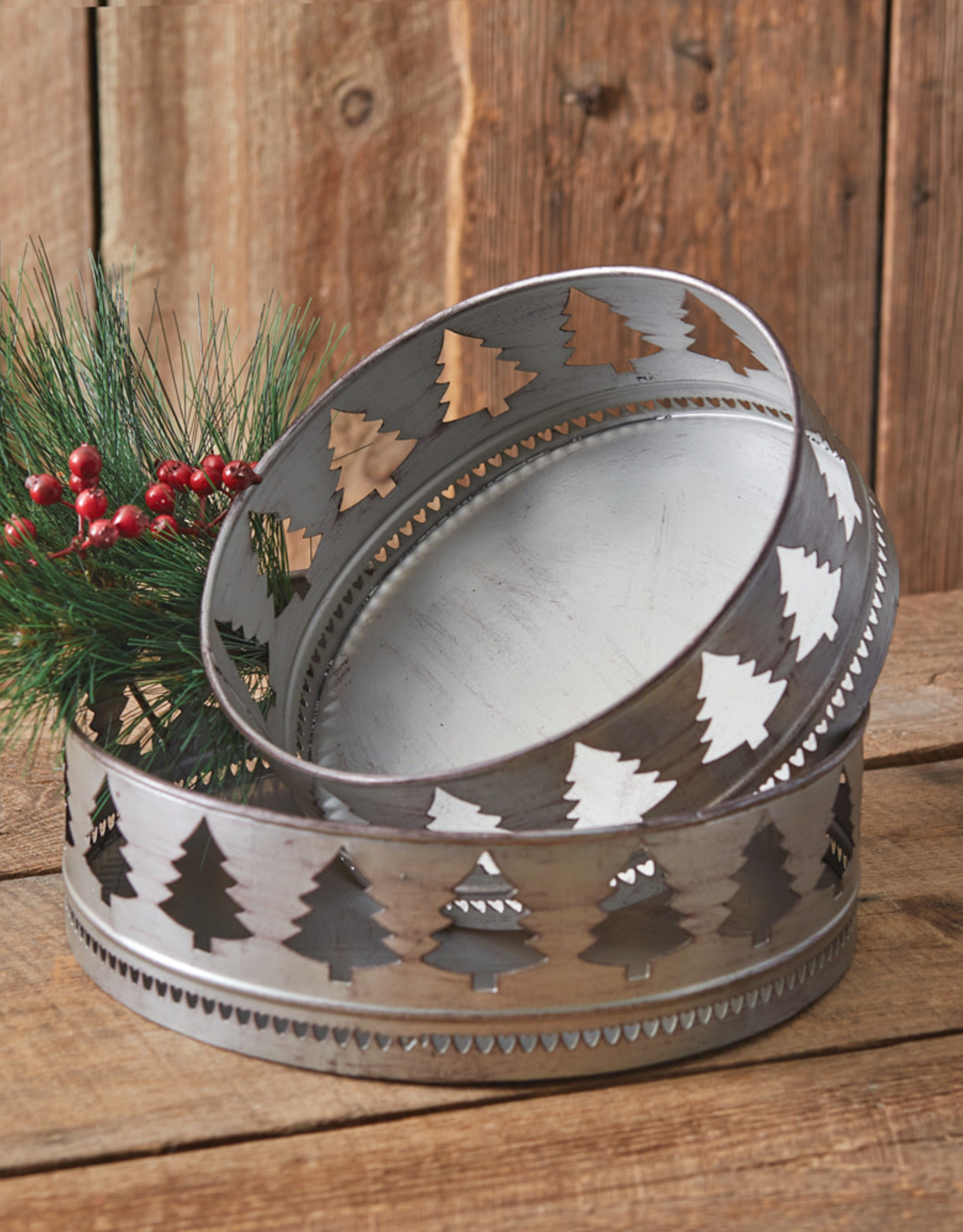 Round Christmas Tree Tray Lg 12"