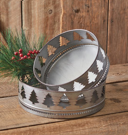 Round Christmas Tree Tray Lg 12"