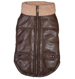 FASHION PET (ETHICAL) FAS Bomber Jacket Brown XX-SMALL