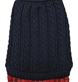 FASHION PET (ETHICAL) FAS Un-Tucked Cable Dog Sweater Navy XX-Large