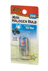 ZILLA Zilla Light & Heat Mini Halogen Bulbs, Day Blue 25 W