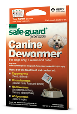 MERCK SAFEGUARD Canine Dewormer Dogs  1gm 10lb 8 dose