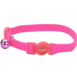 COASTAL PET PRODUCTS BREAKAWAY CAT COLLAR NEON PINK 7001 8-12" 3/8" 12/CS COA