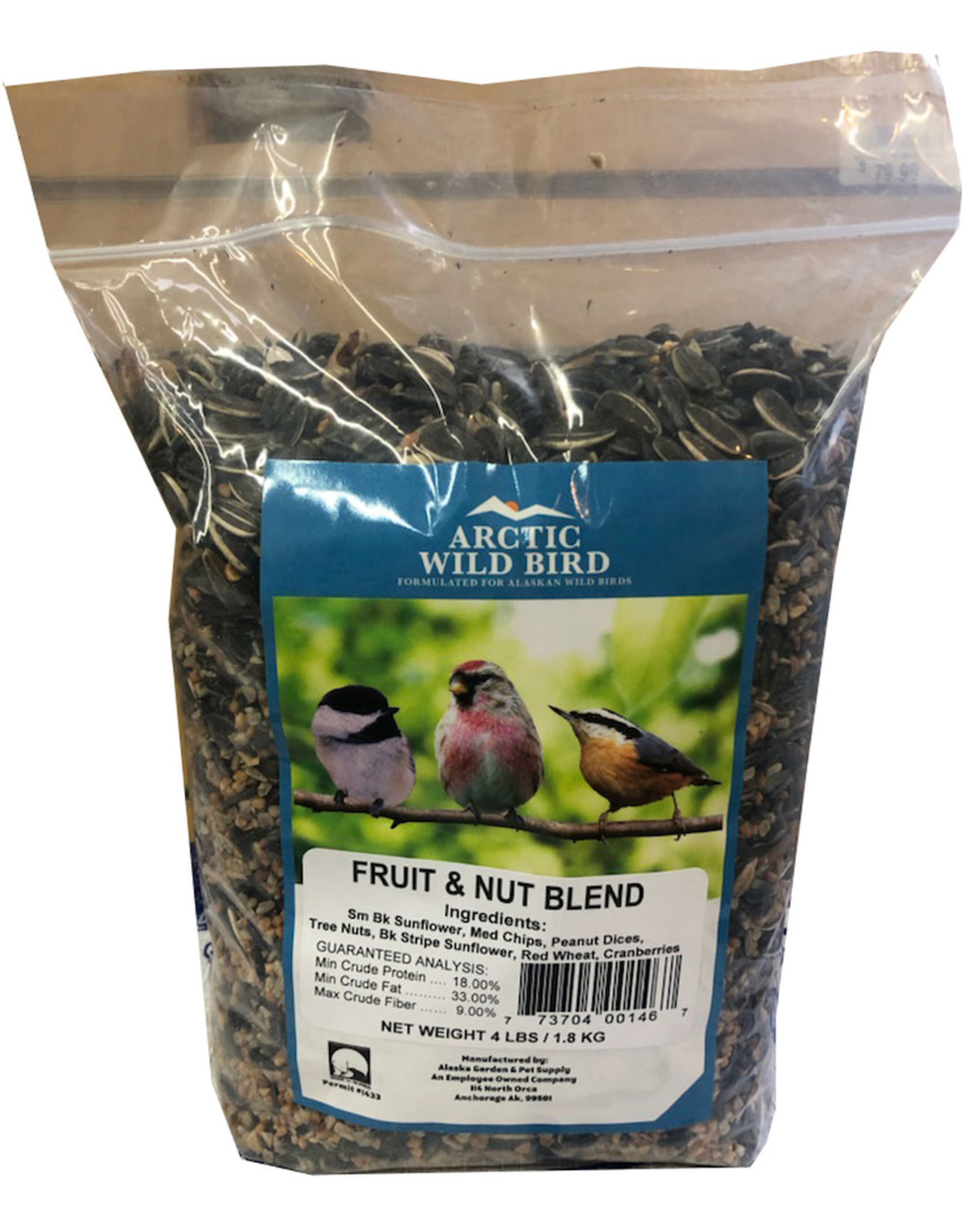 Alaska Mill and Feed Arctic Wild Bird Fruit & Nut Blend 4#