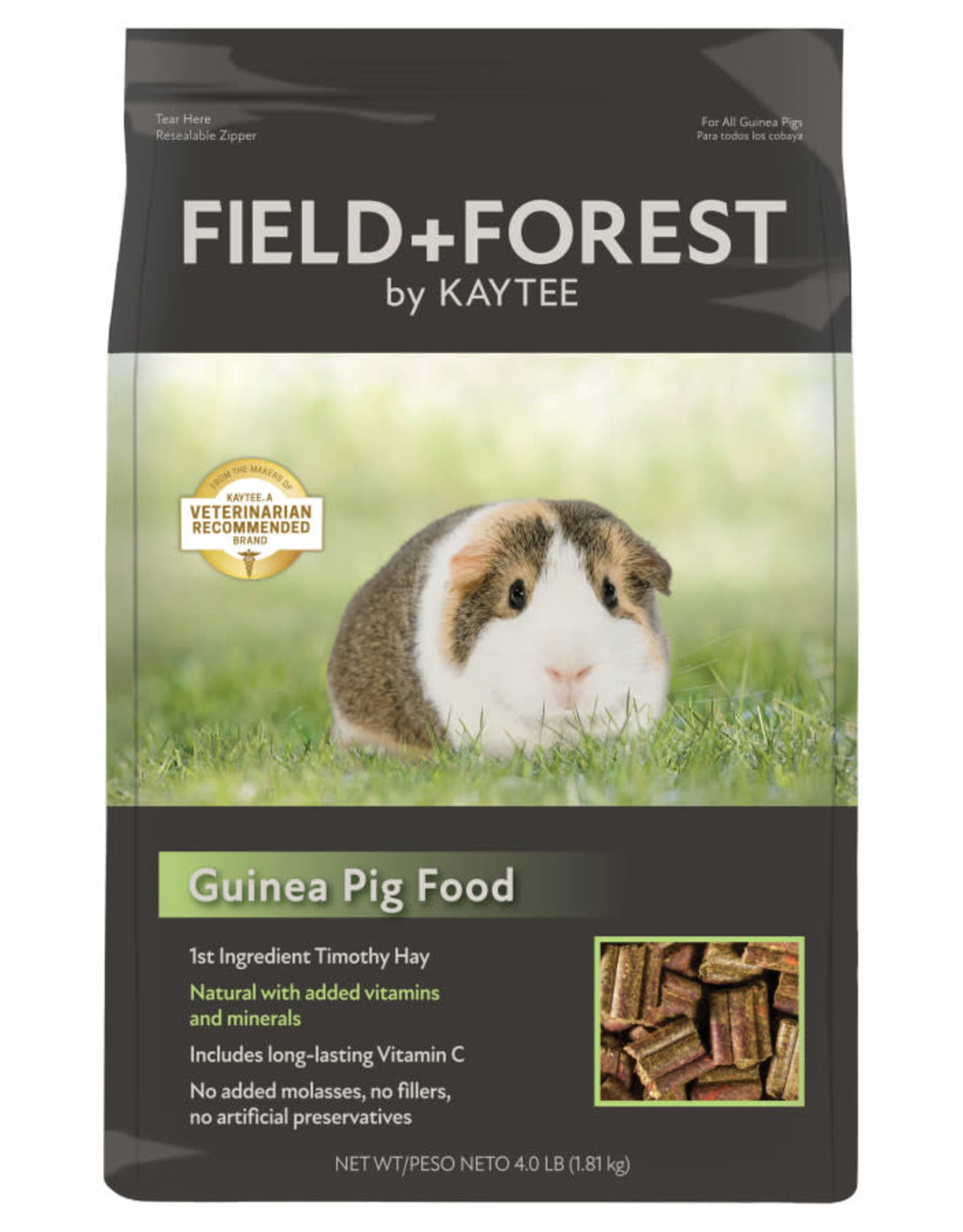 KAYTEE PRODUCTS KAY  Field+Forest Guinea Pig Food 4lb