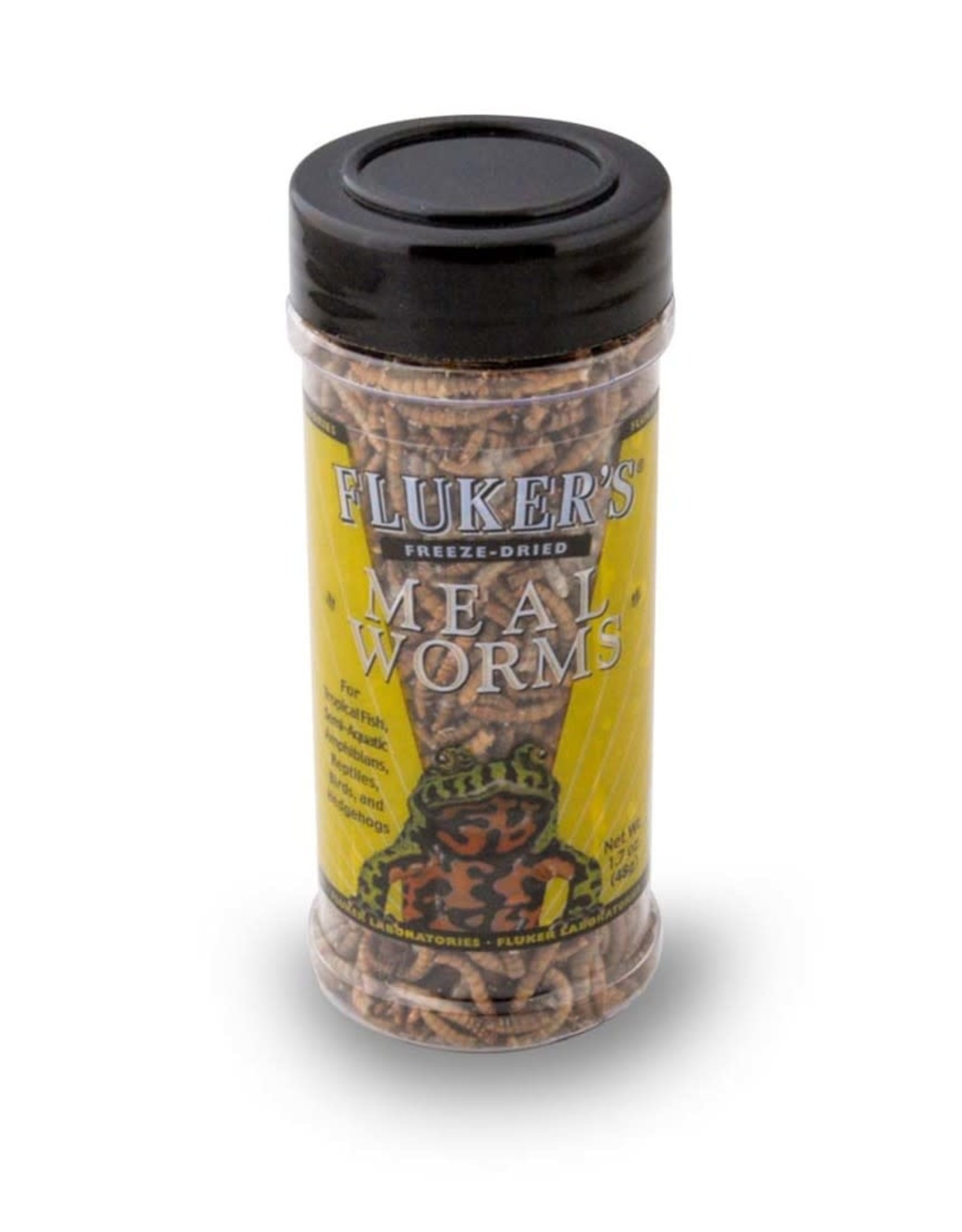 FLUKER LABS FLU FOOD Freeze Dried Mealworms 1.7 oz for Reptiles