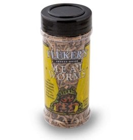 FLUKER LABS FLU FOOD Freeze Dried Mealworms 1.7 oz for Reptiles
