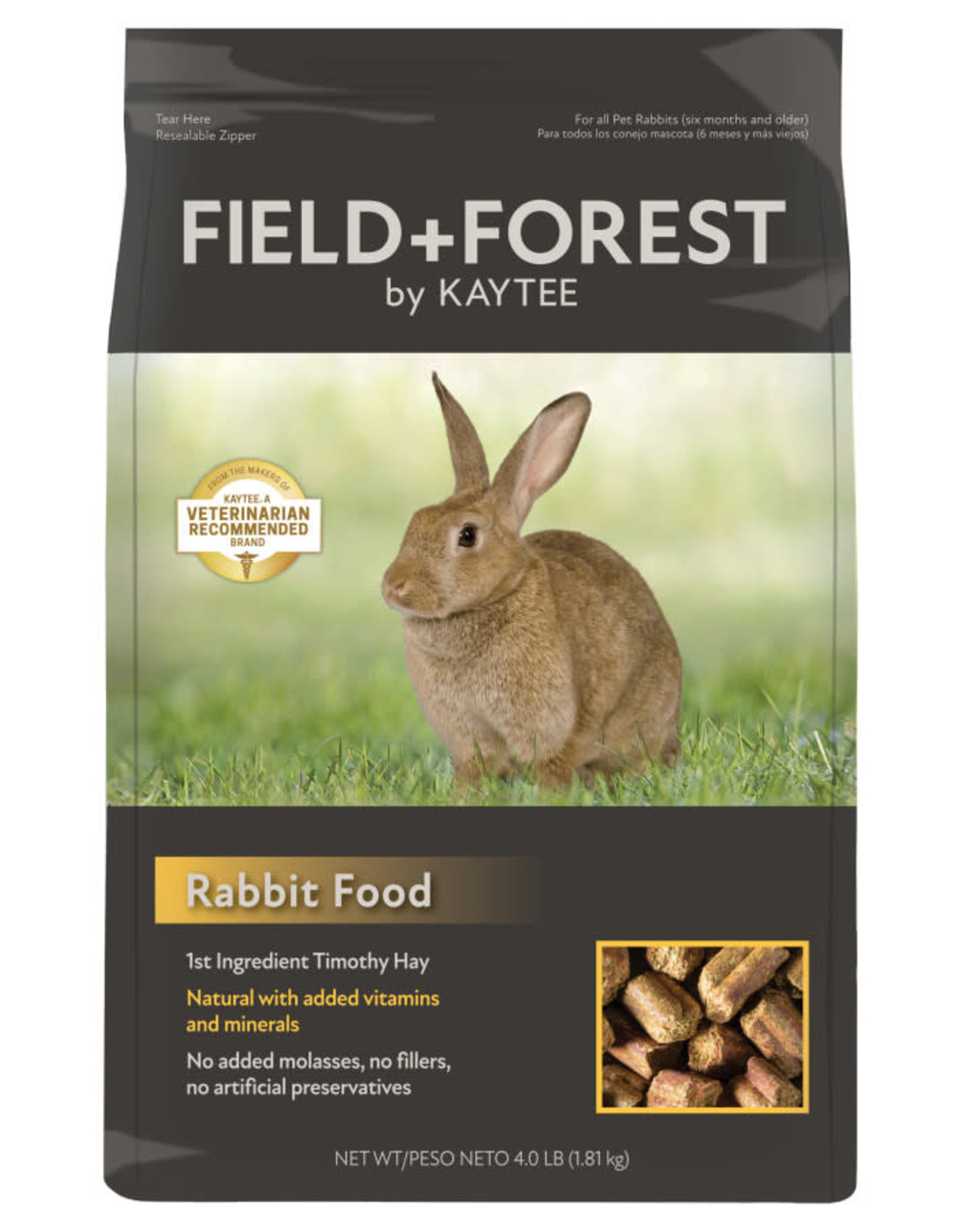 KAYTEE PRODUCTS KAY Field+Forest Rabbit Food 4lb