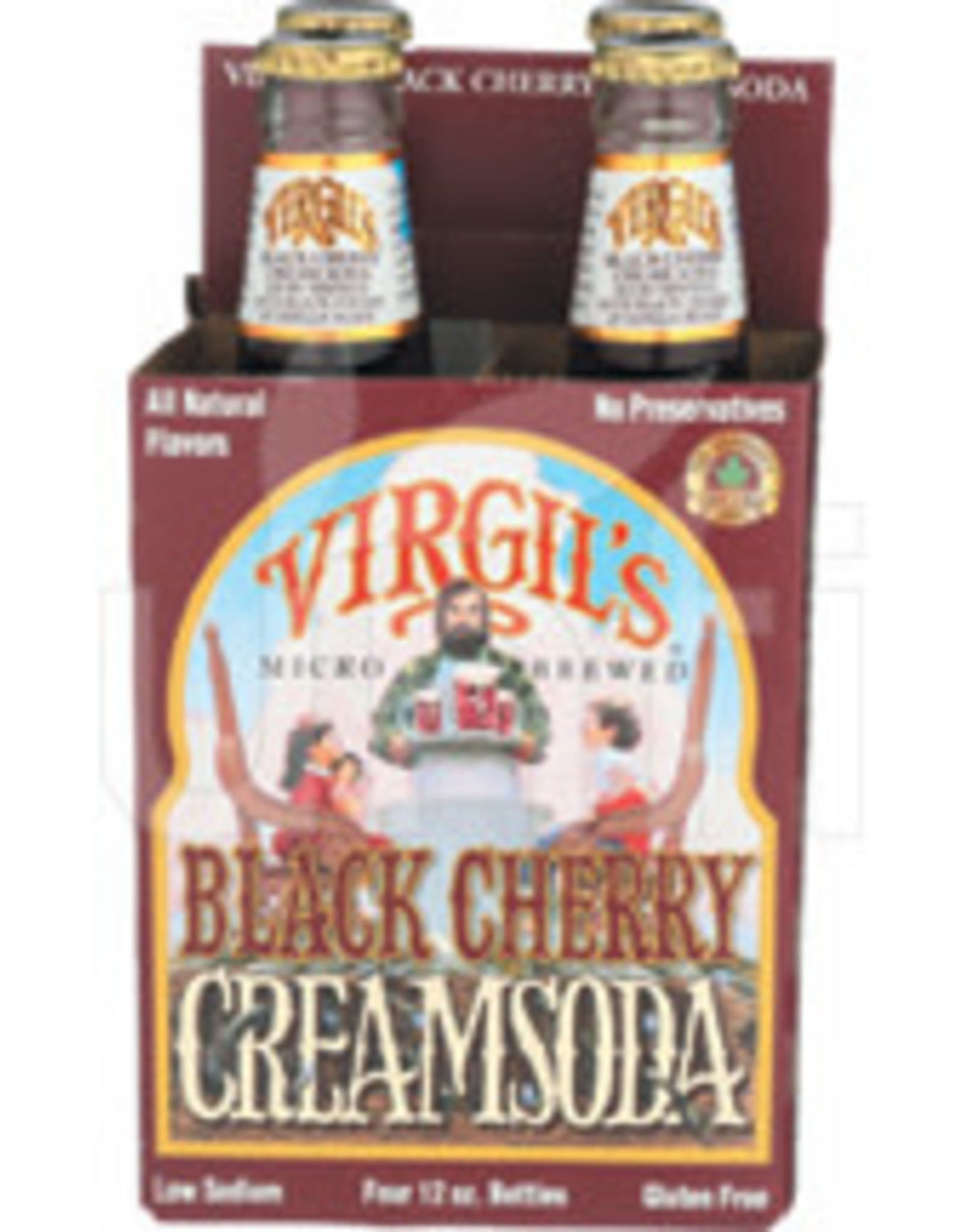 Virgil's Soda; Black Cherry Cream 12oz