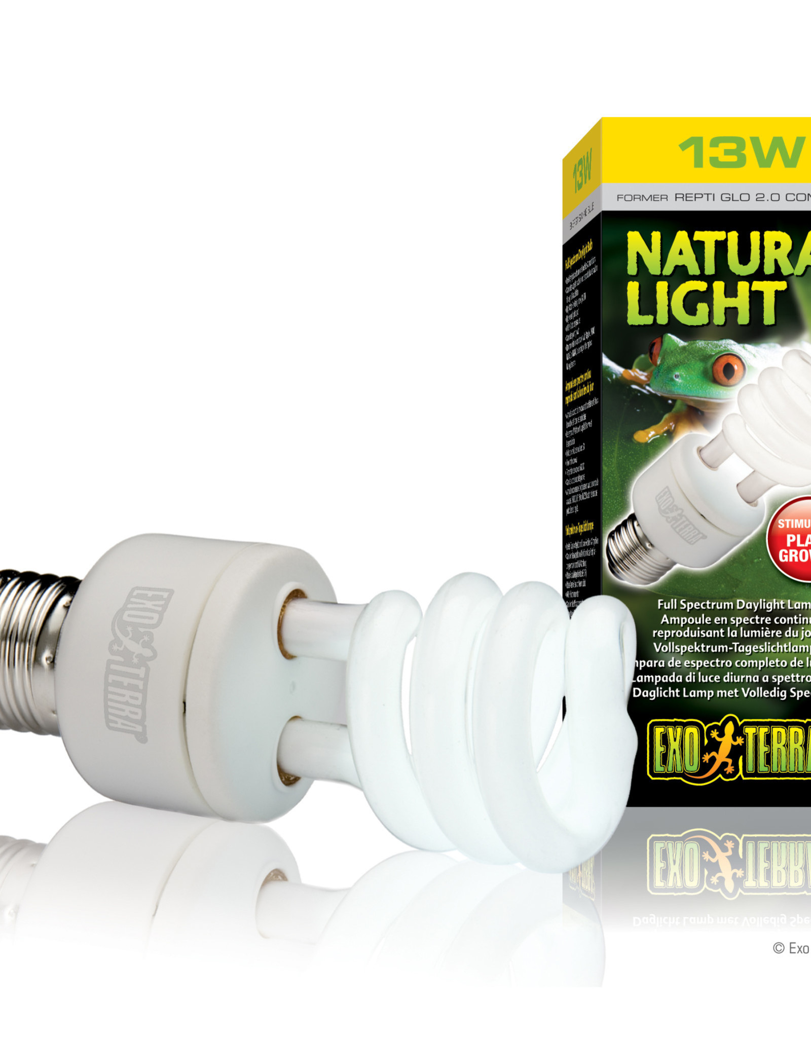 Vijf Ideaal Conjugeren Exo Terra Repti-Glo 2.0, Full Spectrum Terrarium Lamp, Compact Fluorescent,  13W - Wagon Wheel